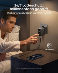 Schnellladegerät auf Reisen